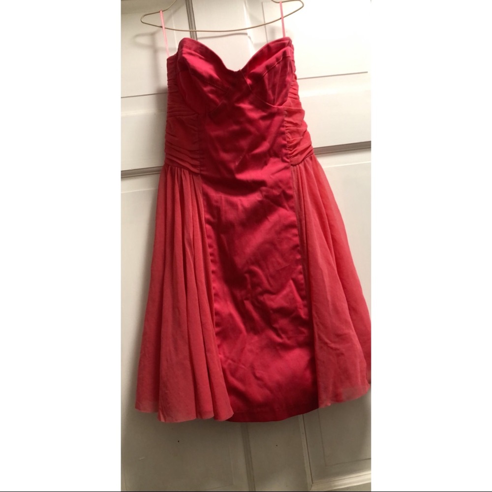 Strapless homecoming dress